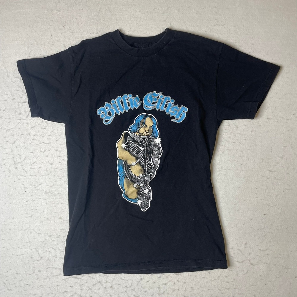 Billie Eilish Graphic T Shirt Black Small S‎ 2019 Tour Merch